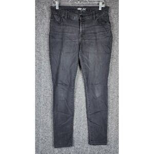 Old Navy Jeans Womens 8 The Flirt Black Skinny Stretch Denim EUC
